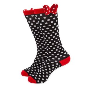 Disney Parks Minnie Mouse Bow Socks